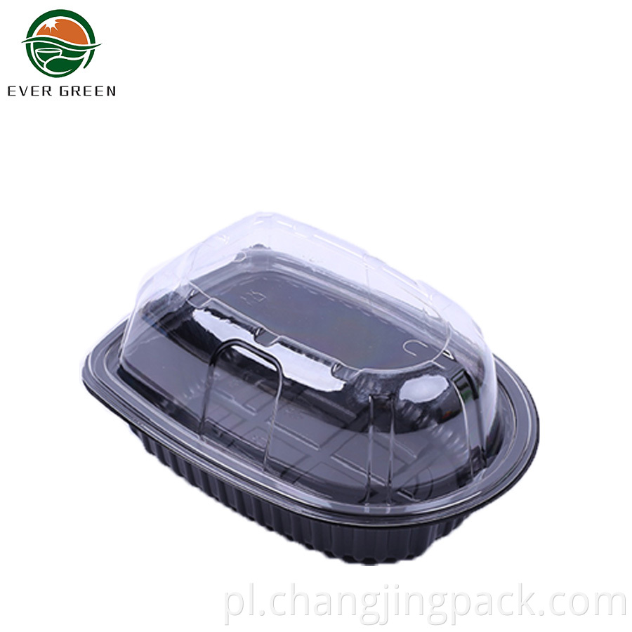 Disposable Rotisserie Chicken Box Handle Plastic Container